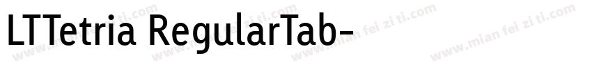 LTTetria RegularTab字体转换